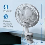 Lasko 6-INCH Clip Fan White 2004W. Fixed Price $29.19.