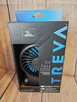 Treva 3-1/2" Blue 3-SPEED Portable Rechargeable Fan With Sturdy Base New In Box. Fixed Price $11.50.