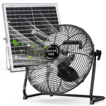18" Solar Powered Fan For Outdoor - 30000MAH Rechargeable Floor With 40W .... Fixed Price $190.15.
