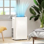 Air Conditioner With Cooling, Dehumidifying And Remote Control, White. Fixed Price $279.99.