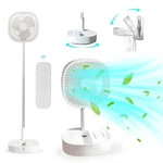 Magesh Oscillating Pedestal Foldable Desk And Floor Fan, Table Remote Co.... Fixed Price $71.58.