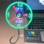 Breis New Usb Clock Fan With Real Time And Temperature Display Function.... Fixed Price $29.02.