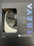 Treva 5 Inch Battery Powered Fan Portable Desk 2 Cooling Speeds - Grey. Fixed Price $13.50.
