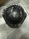 Desk Fan By Iris Usa Black 3 Mode Settings Vertical Tilt Positions. Fixed Price $12.00.