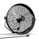 Simple Deluxe 20 Inch High Velocity Wall Mount Fan With Rack, Black. Fixed Price $138.99.