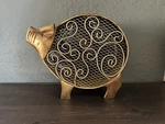 Zhifa Metal Electric Pig Fan. Approx. 11X9X4. Decorative Home Decor. Pre Owned.. Fixed Price $35.00.
