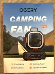 Ogery Portable Rechargeable 30000MAH Camping Fan, 322H Runtime W/ Remote Led. Fixed Price $28.99.