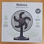 Holmes 12" Table Breeze Oscillating Fan Black *A1. Fixed Price $28.78.