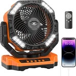 136H Max Cooling Battery Camping Fan, Rechargeable Oscillating Floor For Fam. Fixed Price $233.99.