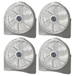 Lasko 20 Inch Cyclone Floor Wall Mounted Pivoting Fan, White (4 Pack). Fixed Price $281.99.