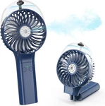 Comlife Portable Handheld Misting Fan, 3000MAH Rechargeable - Up HF318, Blue. Fixed Price $37.35.
