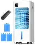 Smart Portable Air Fan Cooler, Removable Water Tank, 120 Oscillating Pearl. Fixed Price $75.99.