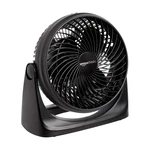 Amazon Basics Air Circulator Desk Fan For 11.1"W X 6.3"D 10.9"H, Black. Fixed Price $25.29.