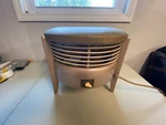 Vintage Working Frigid CC12G Electric Hassock Floor Fan Two Speed 15" Diameter. Fixed Price $79.50.