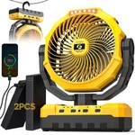 24000MAH Detachable Battery Camping Fan 3-IN-1 Portable F... Fast Ship. Fixed Price $45.99.