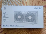 Shinic 9" Twin 3-SPEED Window Fan + Remote For Cooling & Airflow. Fixed Price $45.00.