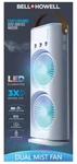 Bell+howell Dual Fan Led 3XMISTING Jets Rechargeable Portable Cruise Desk. Fixed Price $23.75.