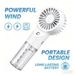 Handheld Mist With Water Humidifier Cooler Rechargeable Mini Spray Fans. Fixed Price $9.99.