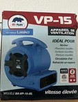B-air VP-15 Compact Residential Mover And Blower Fan In Blue. Fixed Price $80.00.