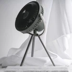 Bluefeel Kruca Camping Cordless, 44HOUR Battery, Air Circulator, Led Lantern Fan. Fixed Price $52.21.
