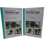 2 Pack 4 In. Rechargeable Personal Octopus Clip Fan Black. Fixed Price $32.99.