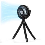 Comfort Zone 4 Rechargeable 3-SPEED Flexible Tri-pod Stroller Fan. Fixed Price $18.45.