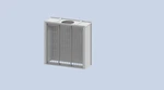 7'WX 7'HX 2'6" Exhaust Wall Top Mount Fan 3 Phase Motor Usa Made. Fixed Price $3440.00.