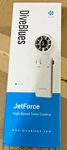 Diveblues Portable Handheld Turbo Fan, 5 Gear Wind, Battery Operated, White. Fixed Price $29.99.