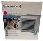 Black+decker BDMC2W Desktop Air Cooler & Humidifier Personal Portable Fan. Fixed Price $39.99.