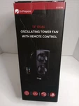 Dr.prepare 13 Duel Oscillating Tower Fan W/remote Control Black. Fixed Price $27.50.