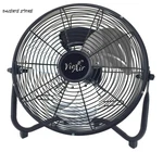 Vie Air 12" Industrial Metal Floor Fan, Powerful Quiet Heavy Duty Black. Fixed Price $49.99.