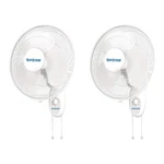 Hurricane Supreme 16 Inch 90 Degree Oscillating 3 Speed Wall Fan, White (2 Pack). Fixed Price $59.93.