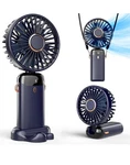 Koonie Portable Handheld Fan, Battery Operated With Base, 8 Hours, Digital. Fixed Price $14.45.