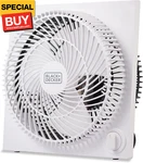Black + Decker Inches Frameless Tabletop Box Fan, White, Model Number: BFB09W. Fixed Price $33.43.