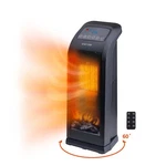 Comfort Zone Oscillating 18" Tower Space Heater With 3D Flame And Remote Control. Fixed Price $49.87.
