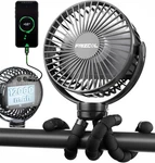 Frizcol Portable Stroller Fan, Use As Power Bank, 65H 12000MAH Battery Operat.... Fixed Price $34.99.