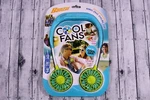 New Banzai Cool Fans Rechargeable Hand-free Portable 3-SPEED Blue/yellow. Fixed Price $12.00.