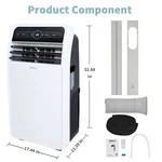 Portable Air Conditioner Shinco SPF1-12C 12000 Btu White. Fixed Price $259.99.