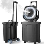 12" Portable Misting Fan With 30000MAH Battery, Led Light & Timer For Outdoors. Fixed Price $241.99.