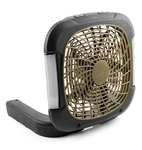 O2COOL (FD10018L0O004000) Portable Camping Fan With Lights - Black/olive Green. Fixed Price $30.00.