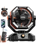 Coldsky 20000MAH Portable Fan Rechargeable Remote Led Usb Adjustable 8 Speeds. Fixed Price $21.00.