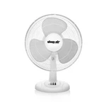 Shop-air 12" Oscillating Table Fan, 3 Speeds, High-velocity, Inch, White. Fixed Price $60.99.