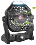 Jinlicte Portable Camping Fan, Rechargeable Battery Powered Tent Fans For. Fixed Price $38.55.
