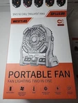 Westtree Portable Rechargeable Clip-on Fan With Led Lights. 20,000MAH Cyan. Fixed Price $42.99.