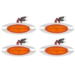 All Star Truck Parts 4-1/8" Amber/red Led Side Marker Lights Chrome. Fixed Price $58.15.