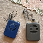 O2COOL Mini Necklace Fan 2-PACK Battery Powered Blue/gray Plastic Axial. Fixed Price $10.00.