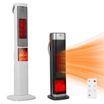 1500W Oscillating Ceramic Tower Space Heater Electric Fan With 3D Flame. Fixed Price $64.95.