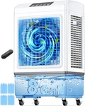 Fancole Evaporative Air Cooler, 2100CFM Windowless Conditioner White Grey. Fixed Price $353.58.
