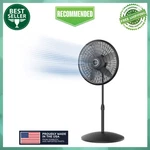 Lasko Cyclone 18" 3-SPEED Oscillating Pedestal Fan Black, S18910. Fixed Price $40.50.