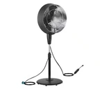 Pelonis 18" 3-SPEEDS Oscillating 50 Sq Ft Outdoor Misting Pedestal Fan Black. Fixed Price $89.60.